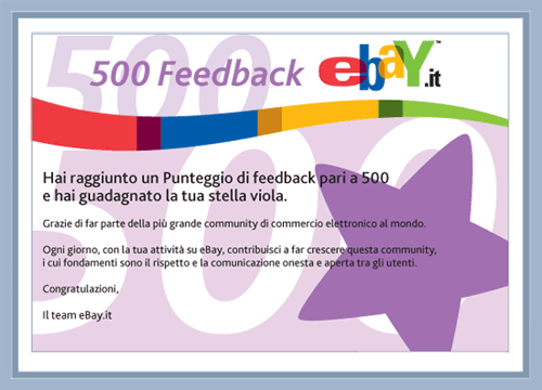 eBay feedback award