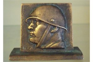 TESTA DI MUSSOLINI DA TAVOLO